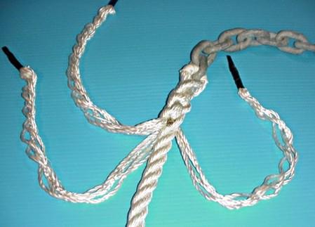 chain rope splice step5